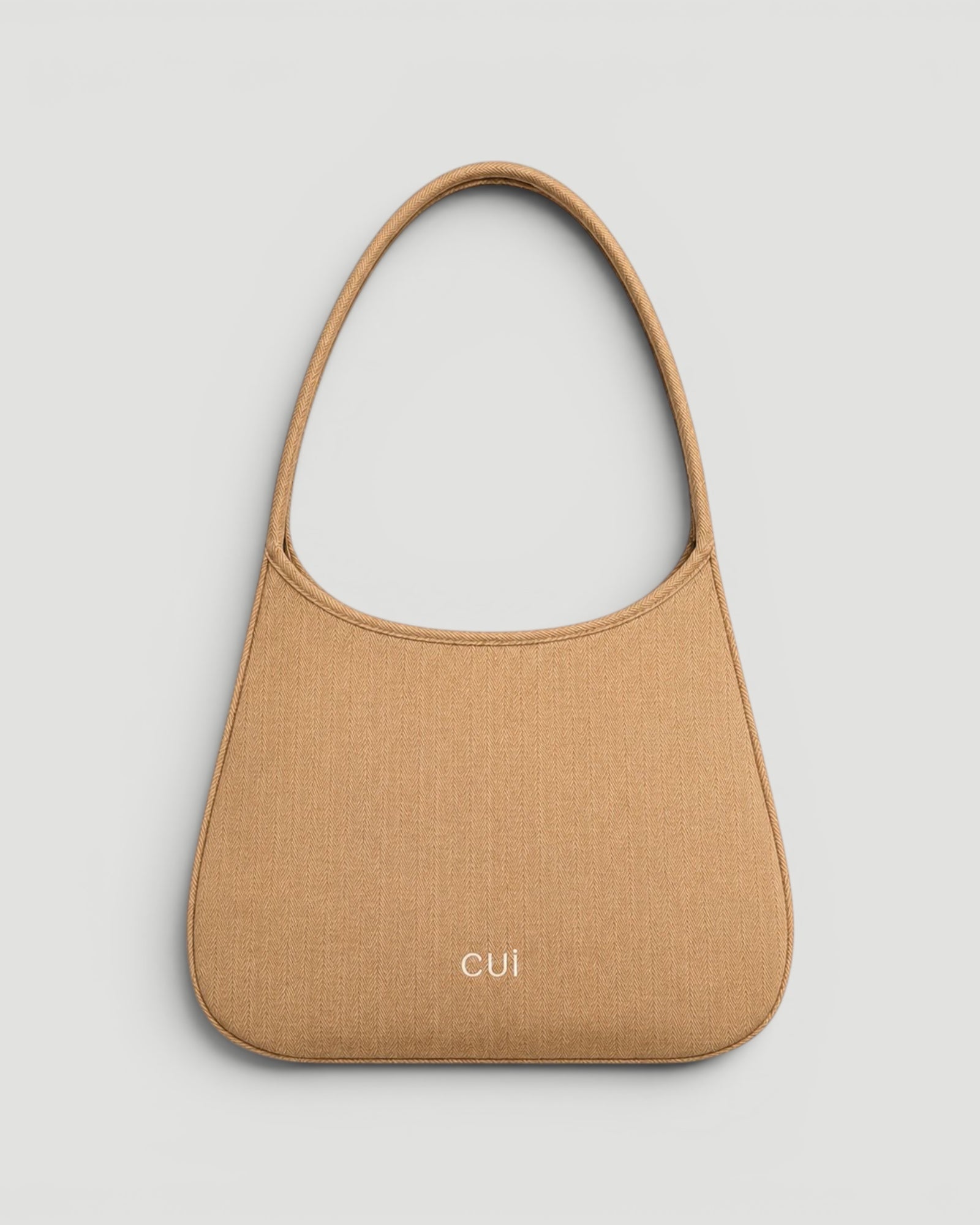 Maye Canvas-Schultertasche in Shell, Vorderansicht