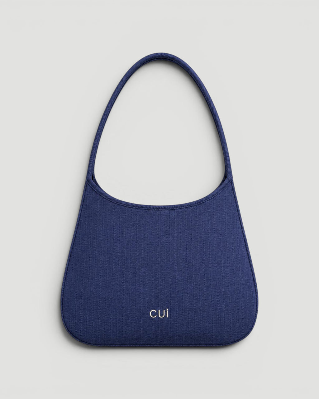 Maye Canvas-Schultertasche in Blue Mist, Vorderansicht