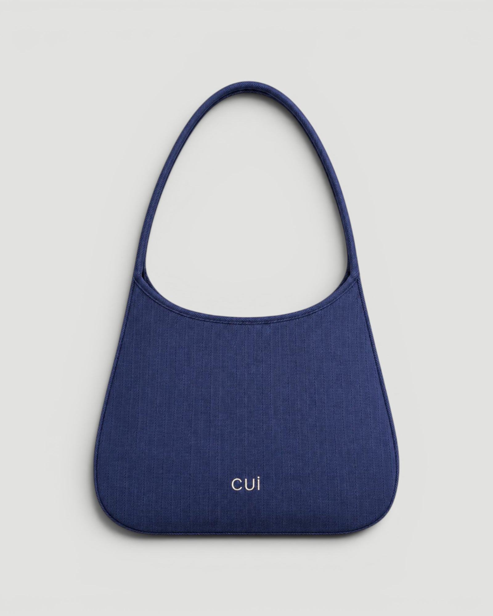 Maye Canvas-Schultertasche in Blue Mist, Vorderansicht