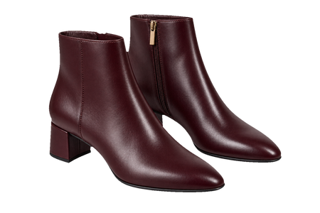 Burgunderrote Ankle Boots