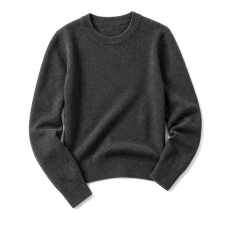 Anthrazitfarbener Strickpullover
