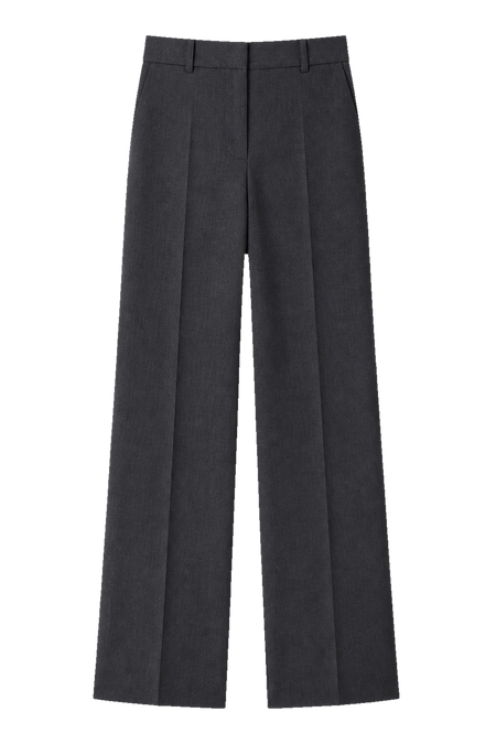 Anthrazitfarbene Stoffhose