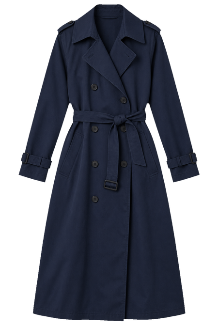 Marineblauer Trenchcoat